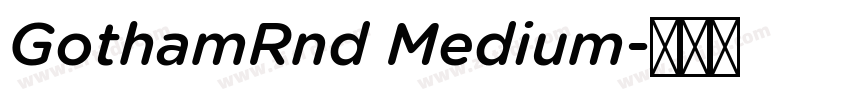 GothamRnd Medium字体转换